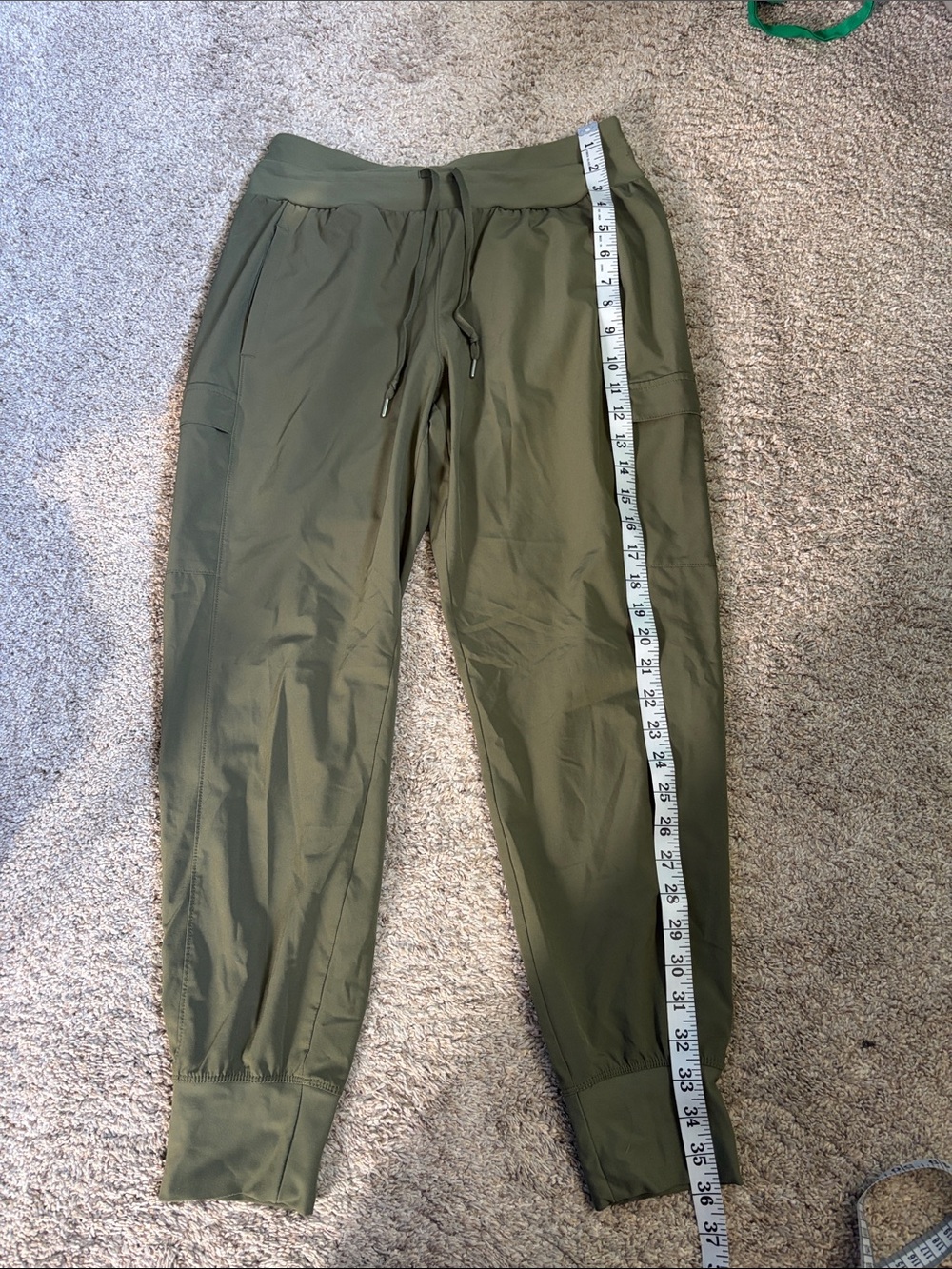 CALIA by Carrie Underwood Olive Green Women's Jogger Track Pants